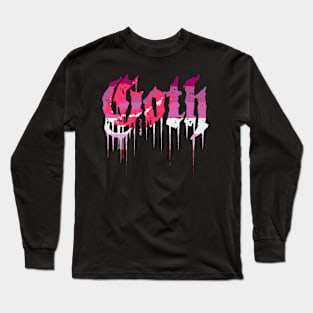 Goth lipstick lesbian Long Sleeve T-Shirt